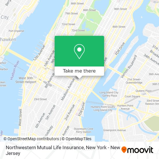 Northwestern Mutual Life Insurance map