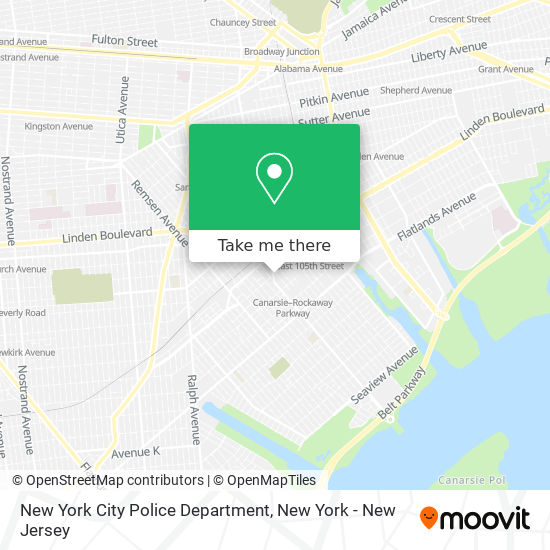 New York City Police Department map