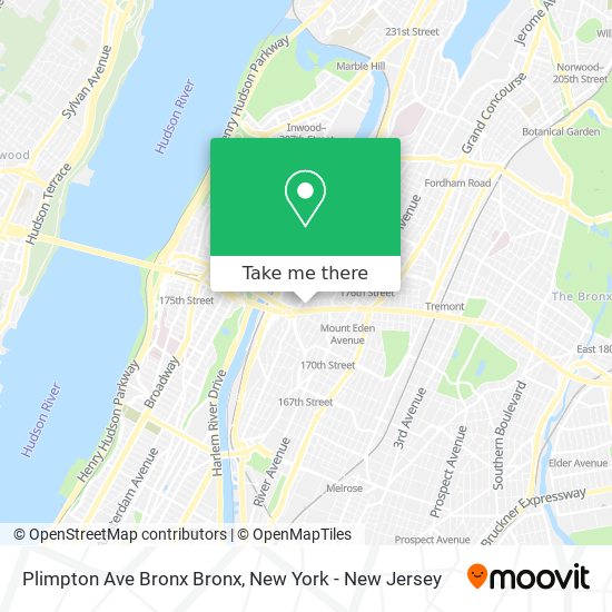 Plimpton Ave Bronx Bronx map