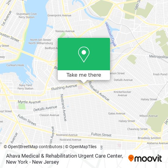 Ahava Medical & Rehabilitation Urgent Care Center map