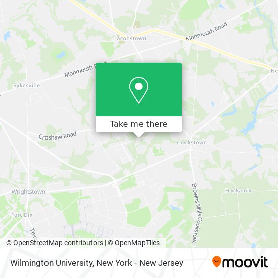 Wilmington University map