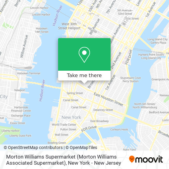 Mapa de Morton Williams Supermarket