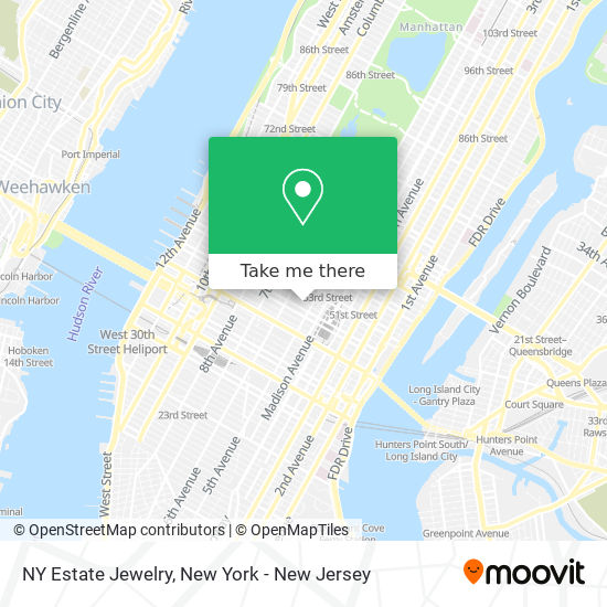 NY Estate Jewelry map