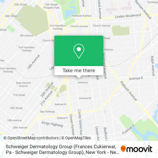 Mapa de Schweiger Dermatology Group (Frances Cukierwar, Pa - Schweiger Dermatology Group)