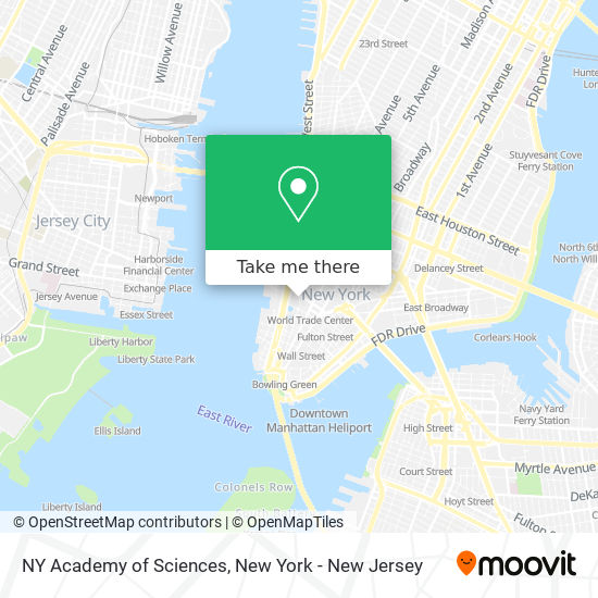 NY Academy of Sciences map