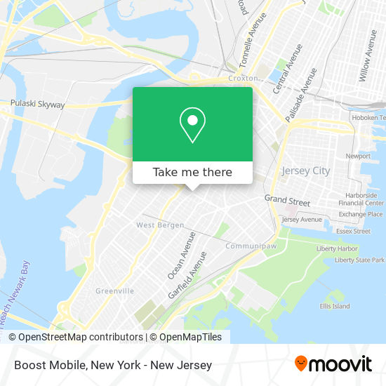 Mapa de Boost Mobile