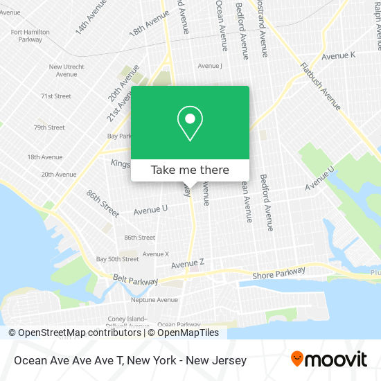 Mapa de Ocean Ave Ave Ave T