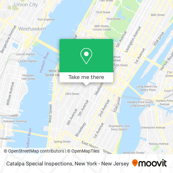 Catalpa Special Inspections map