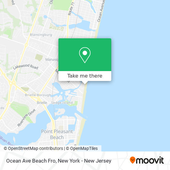 Mapa de Ocean Ave Beach Fro