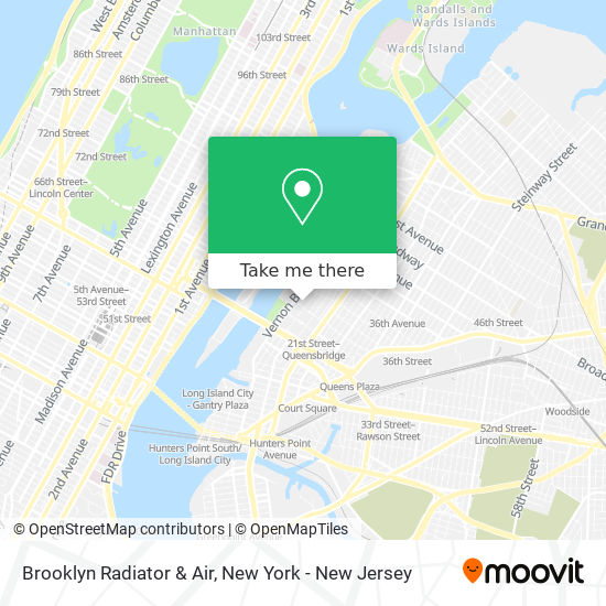 Mapa de Brooklyn Radiator & Air