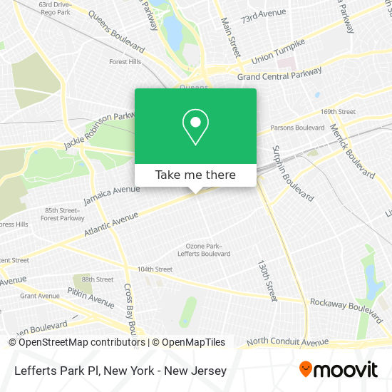 Lefferts Park Pl map