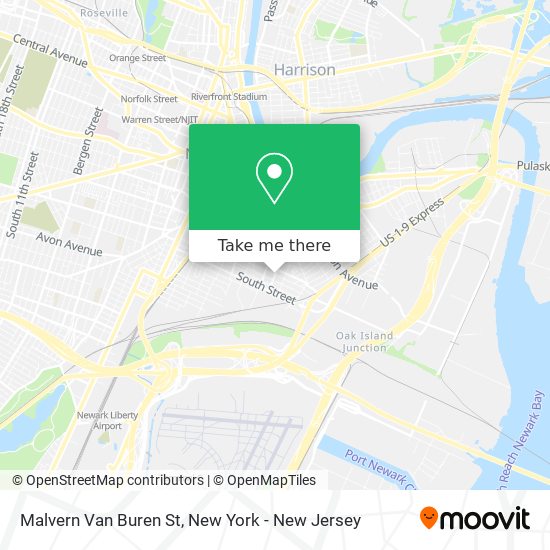 Mapa de Malvern Van Buren St