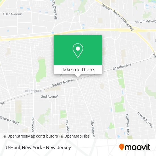 U-Haul map