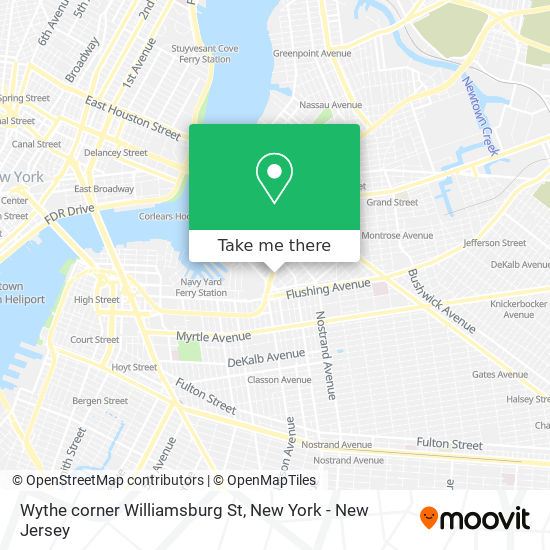 Mapa de Wythe corner Williamsburg St
