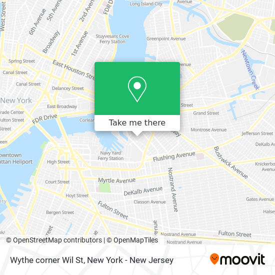 Wythe corner Wil St map