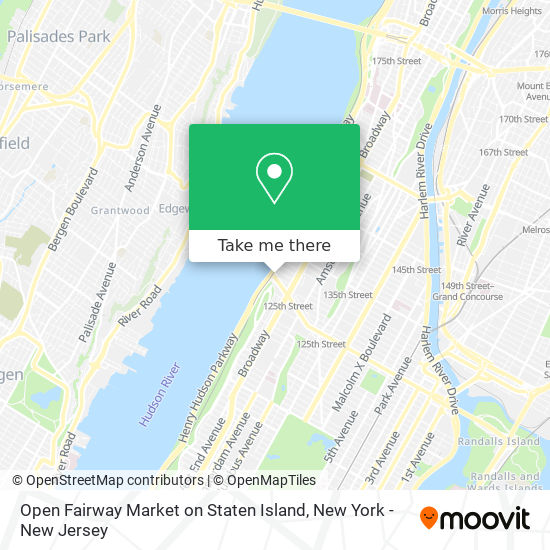 Open Fairway Market on Staten Island map