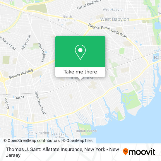 Mapa de Thomas J. Sant: Allstate Insurance