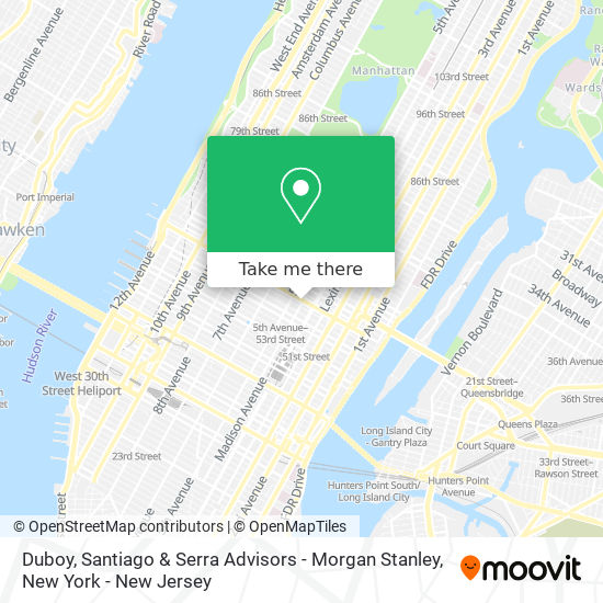 Mapa de Duboy, Santiago & Serra Advisors - Morgan Stanley