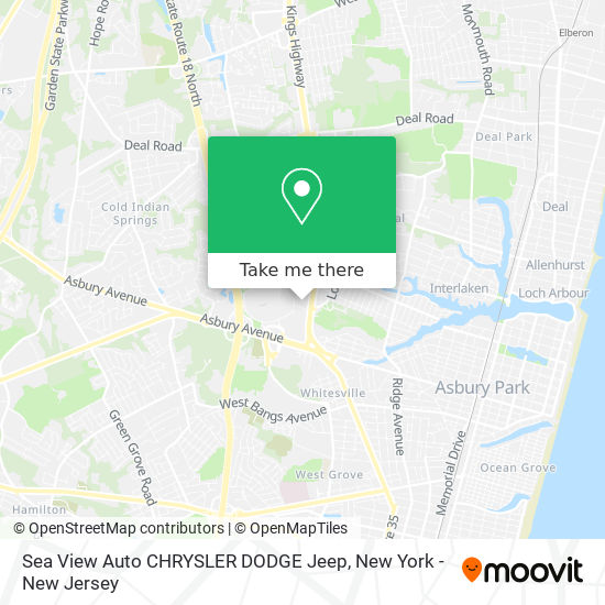 Sea View Auto CHRYSLER DODGE Jeep map