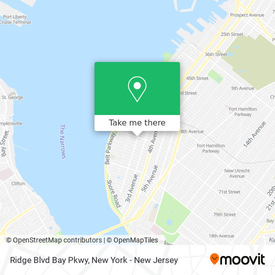 Mapa de Ridge Blvd Bay Pkwy