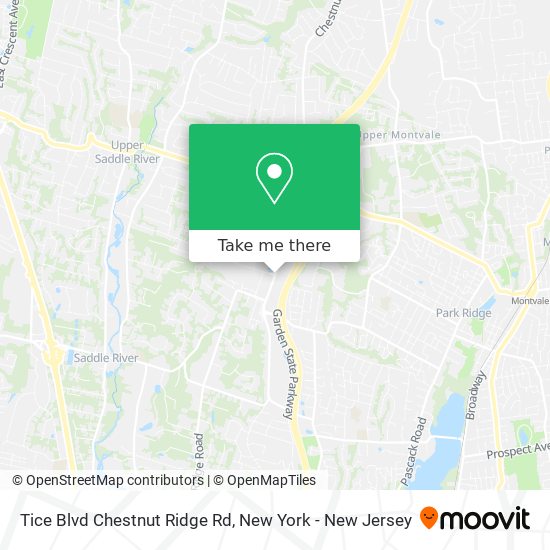 Tice Blvd Chestnut Ridge Rd map