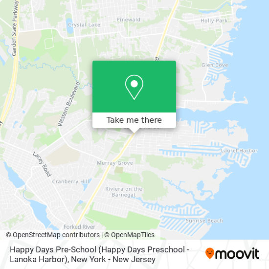Mapa de Happy Days Pre-School (Happy Days Preschool - Lanoka Harbor)
