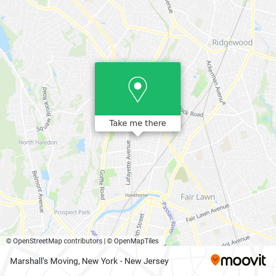 Marshall's Moving map