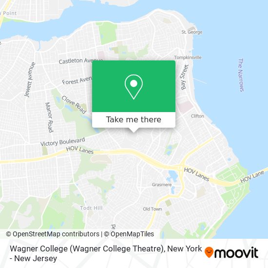 Mapa de Wagner College (Wagner College Theatre)