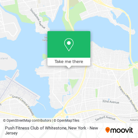 Mapa de Push Fitness Club of Whitestone