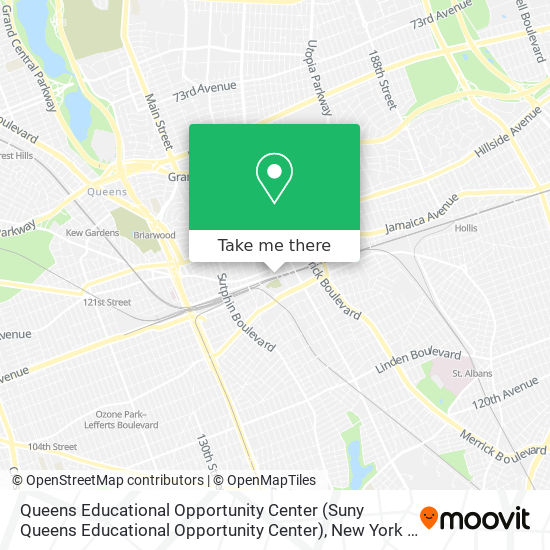 Queens Educational Opportunity Center map