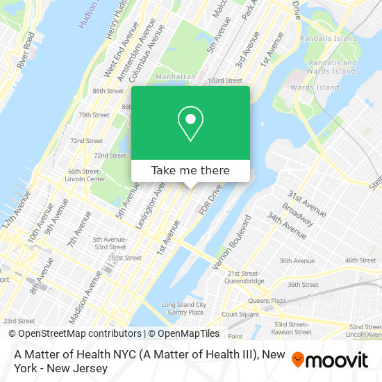 A Matter of Health NYC map