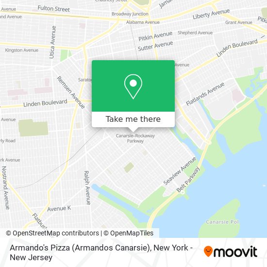 Armando's Pizza (Armandos Canarsie) map