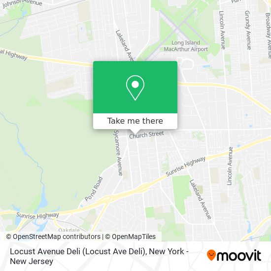 Mapa de Locust Avenue Deli (Locust Ave Deli)