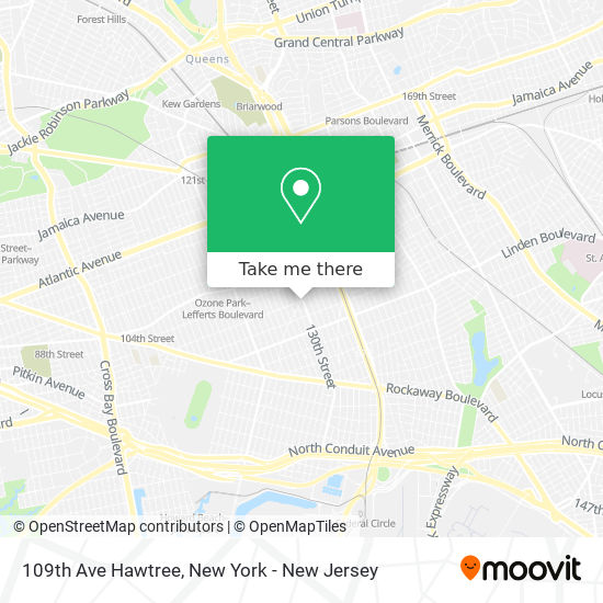 Mapa de 109th Ave Hawtree