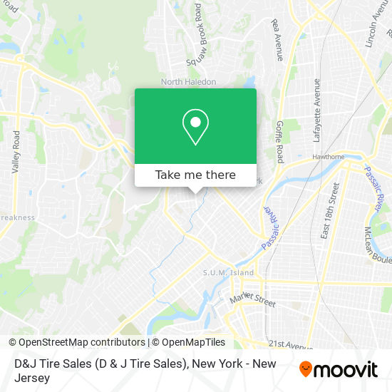 D&J Tire Sales map