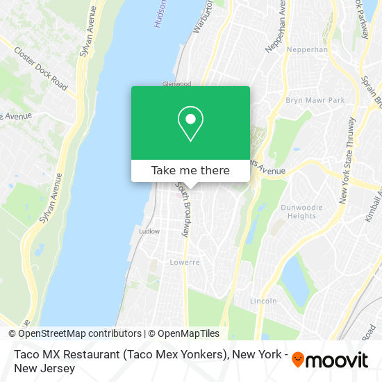 Taco MX Restaurant (Taco Mex Yonkers) map
