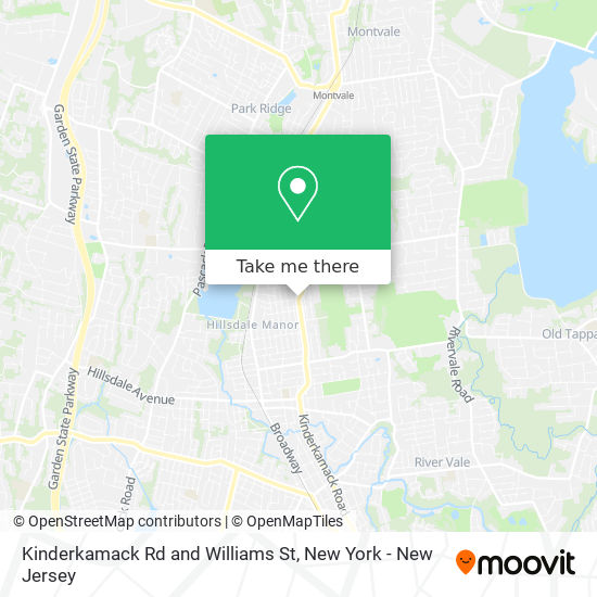 Mapa de Kinderkamack Rd and Williams St