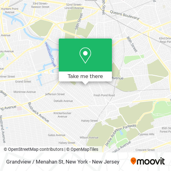 Mapa de Grandview / Menahan St