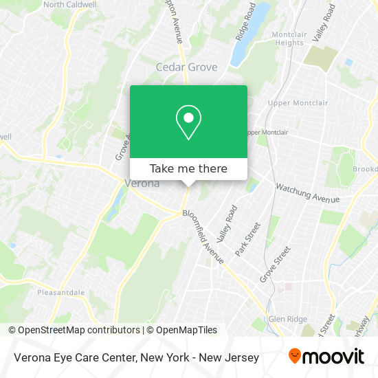 Verona Eye Care Center map