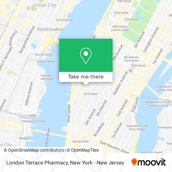 London Terrace Pharmacy map