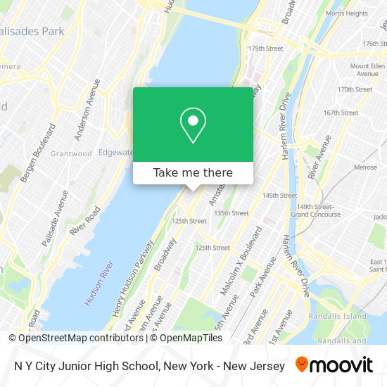 N Y City Junior High School map
