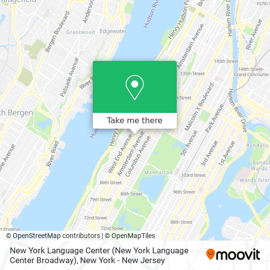 New York Language Center map