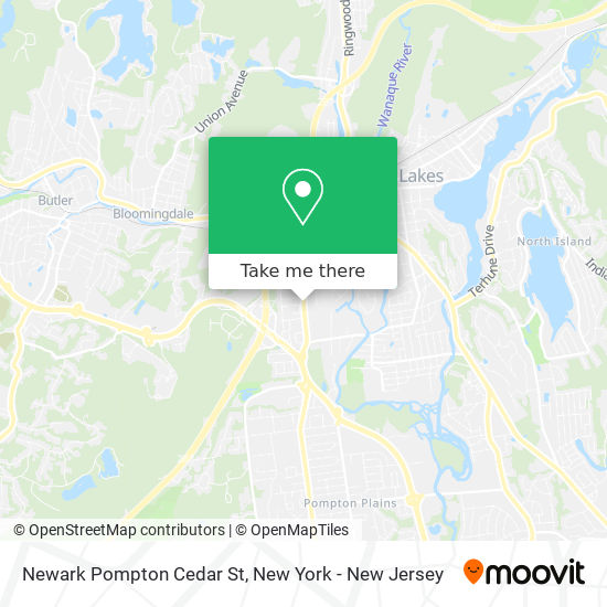 Mapa de Newark Pompton Cedar St