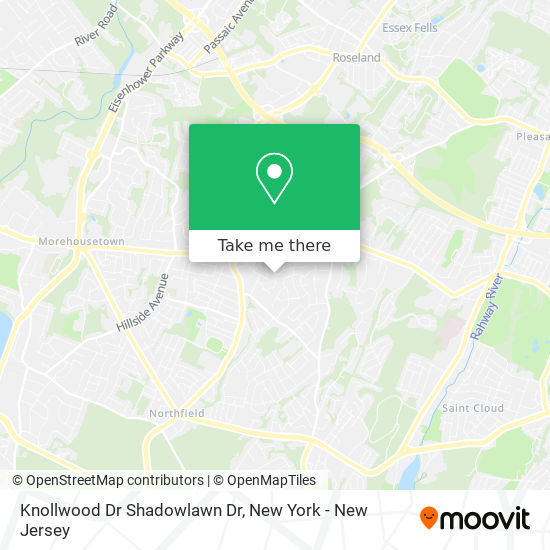 Mapa de Knollwood Dr Shadowlawn Dr