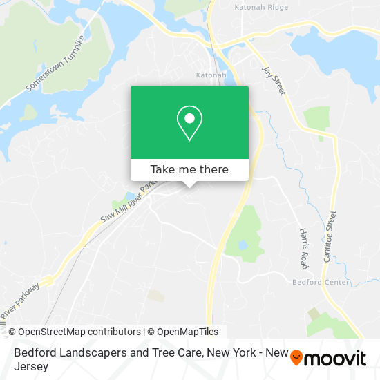 Bedford Landscapers and Tree Care map