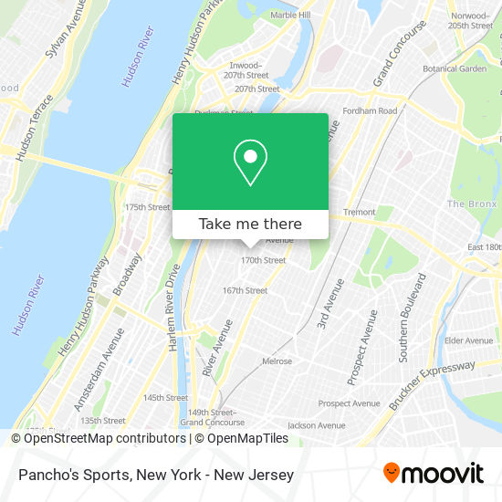 Pancho's Sports map