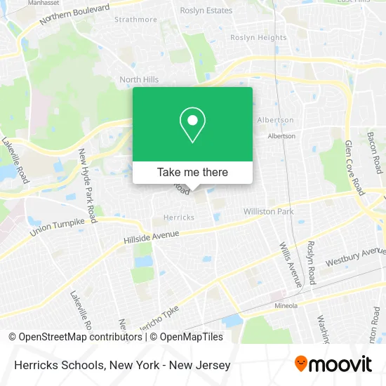 Herricks Schools map