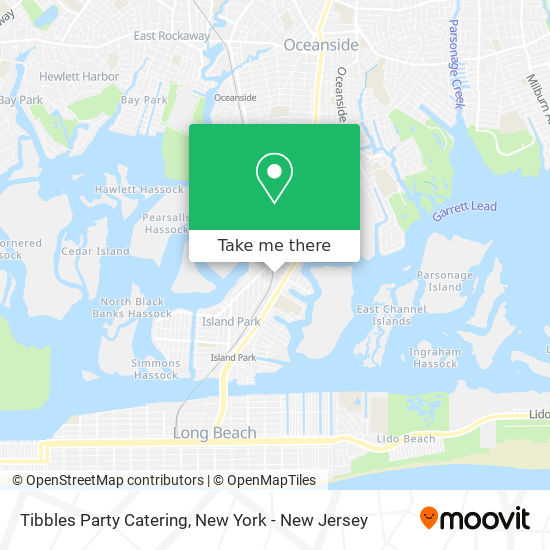 Tibbles Party Catering map