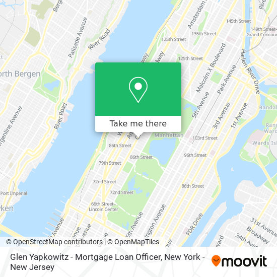 Glen Yapkowitz - Mortgage Loan Officer map