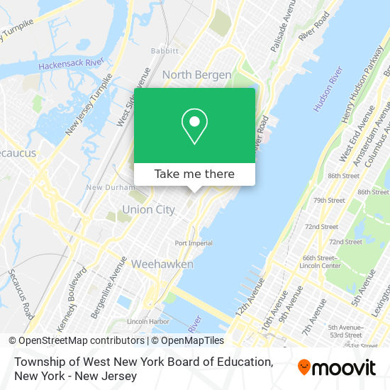 Mapa de Township of West New York Board of Education